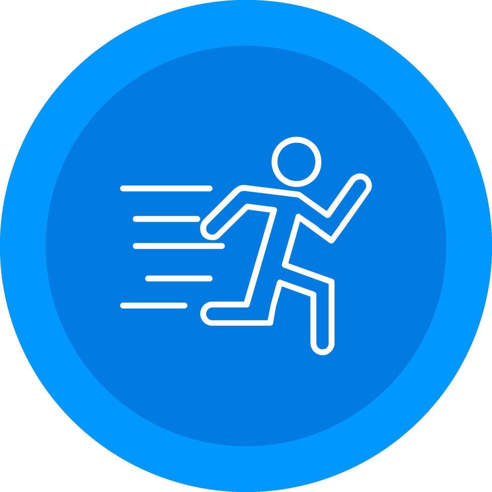 Running Icon Design Symbol vector