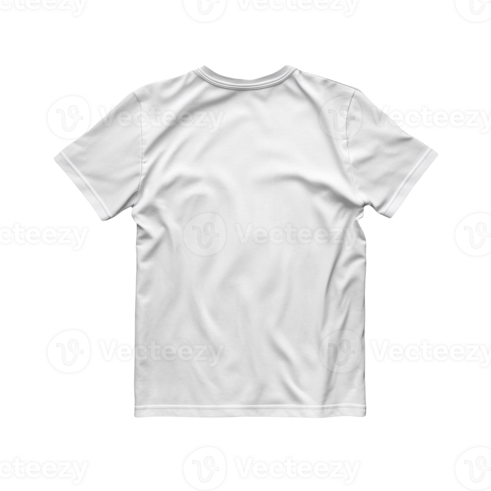 Isolated white t-shirt mockup template. Without background png