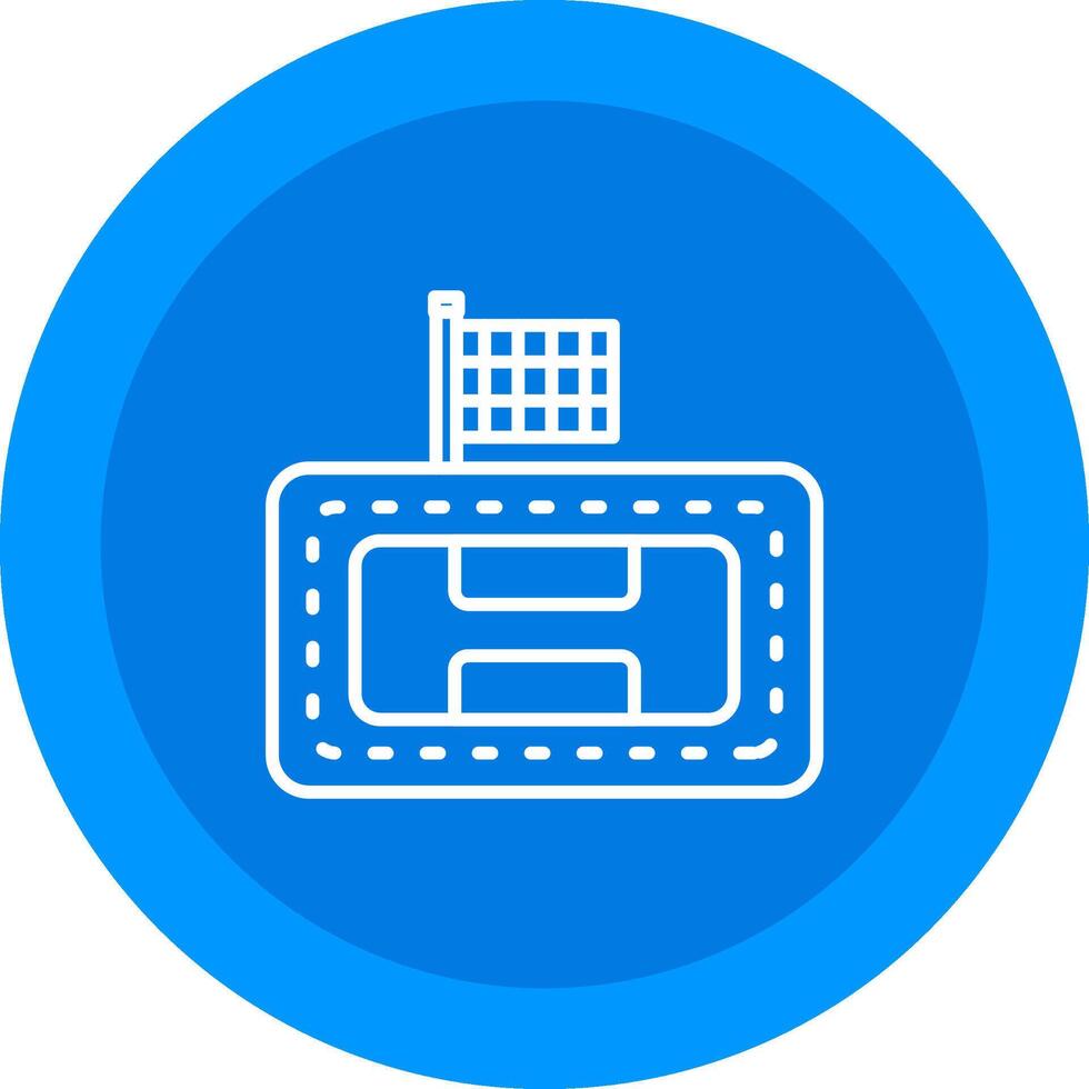 Race Track Icon Design Symbol vector