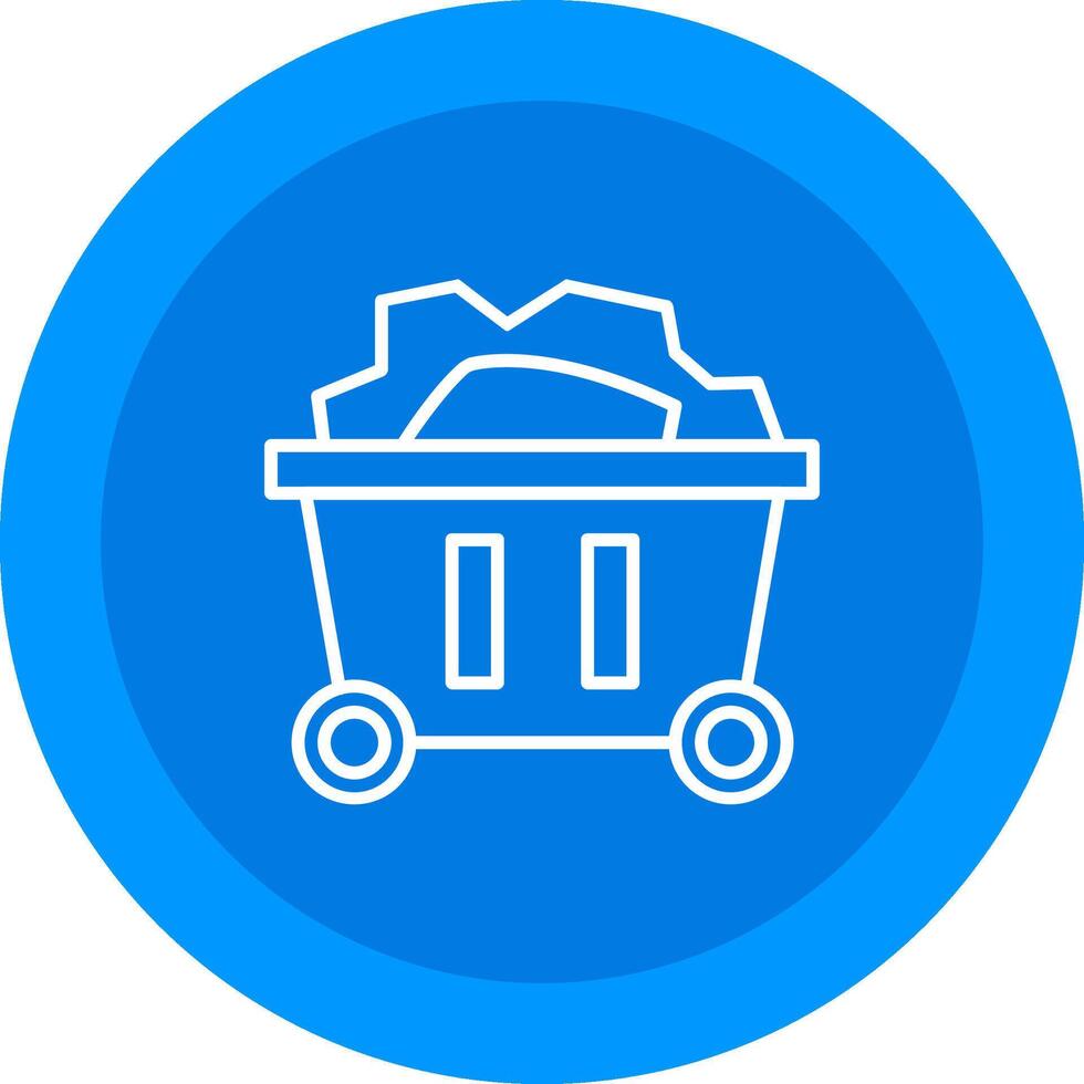 Mining Cart Icon Design Symbol vector