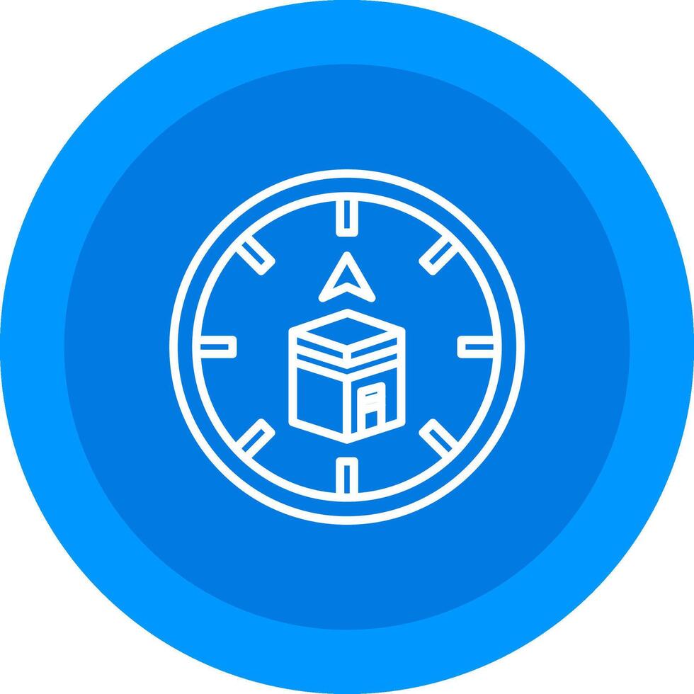 Qibla Icon Design Symbol vector