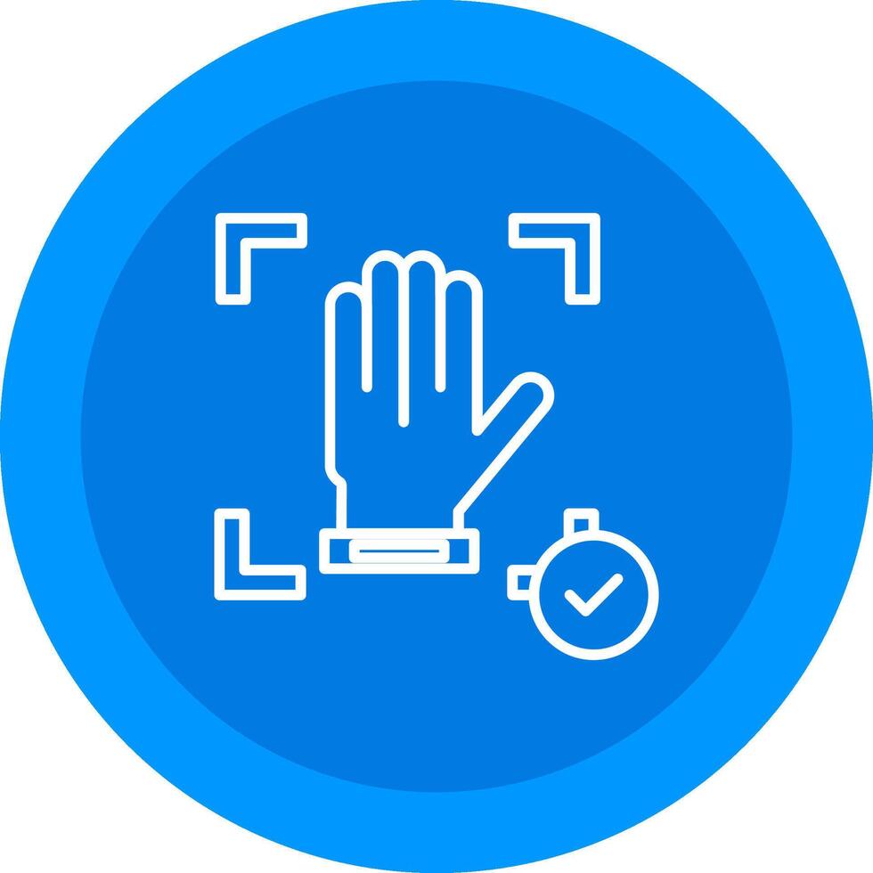 Hand Recognition Icon Design Symbol vector