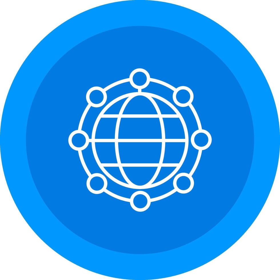 Global Network Icon Design Symbol vector
