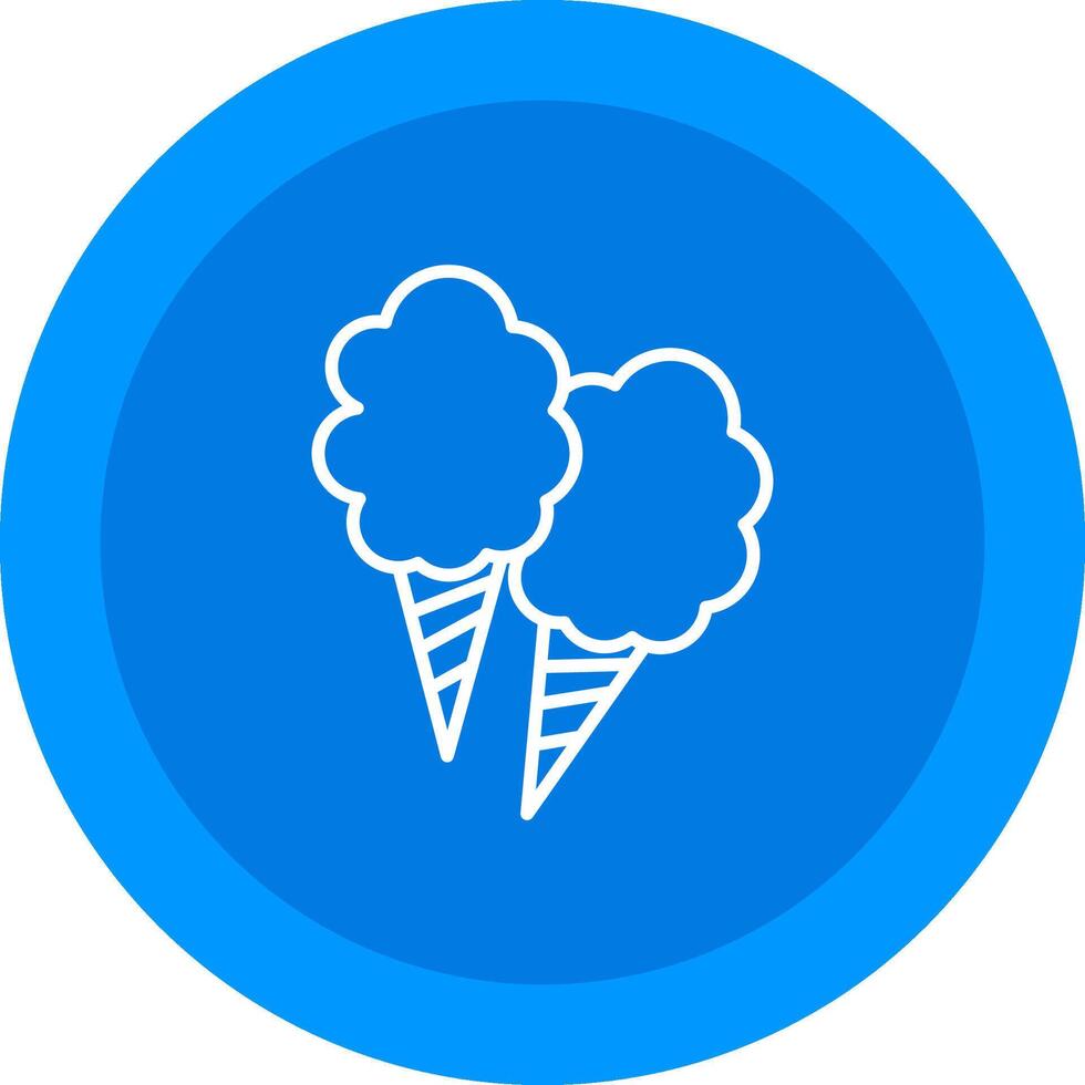 Cotton Candy Icon Design Symbol vector