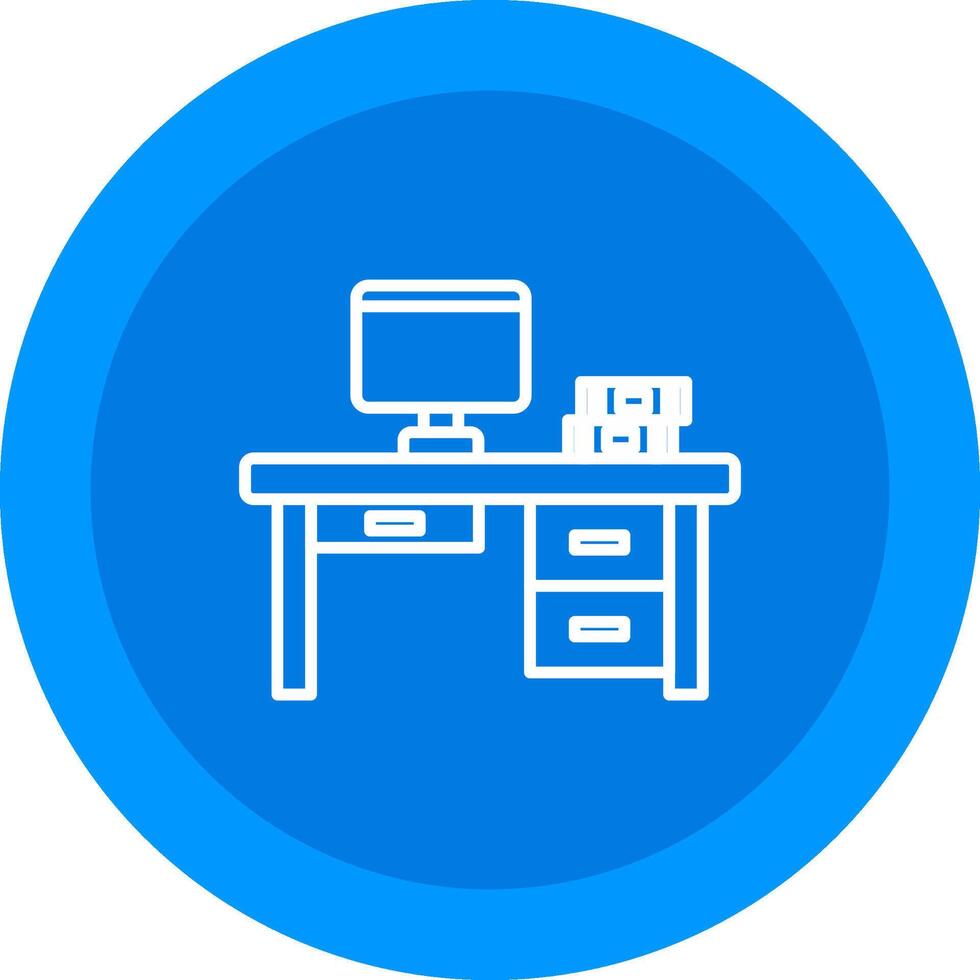 Desk Icon Design Symbol vector