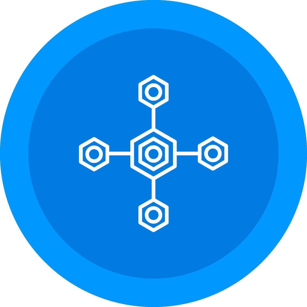 Biomolecular Icon Design Symbol vector