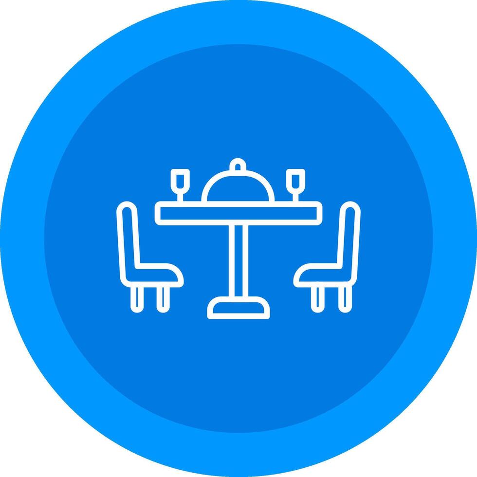 Dining Table Icon Design Symbol vector