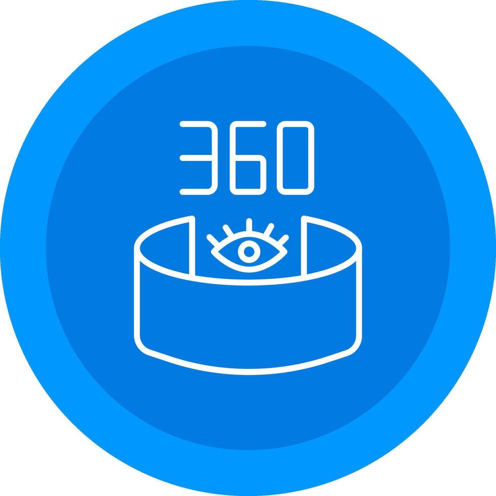 360 View Icon Design Symbol vector