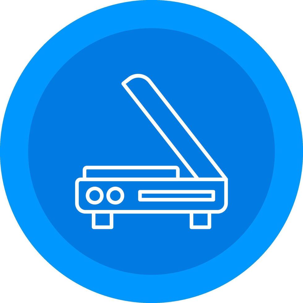 3d Scanner Icon Design Symbol vector