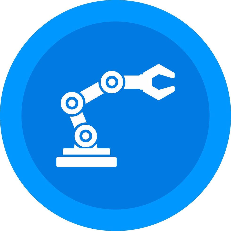 Robot Arm Icon Design Symbol vector