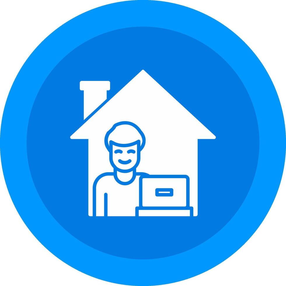 Work From Home Icon Design Symbol vector