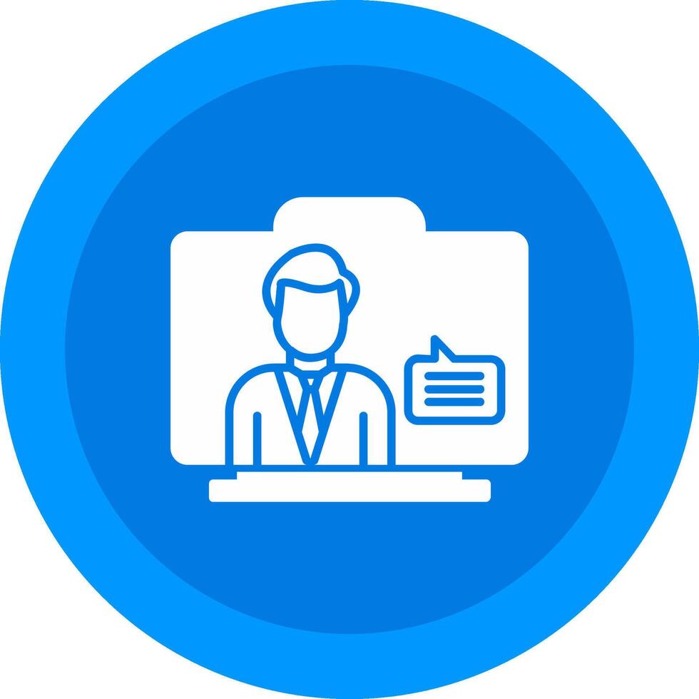 Virtual Assistant Icon Design Symbol vector