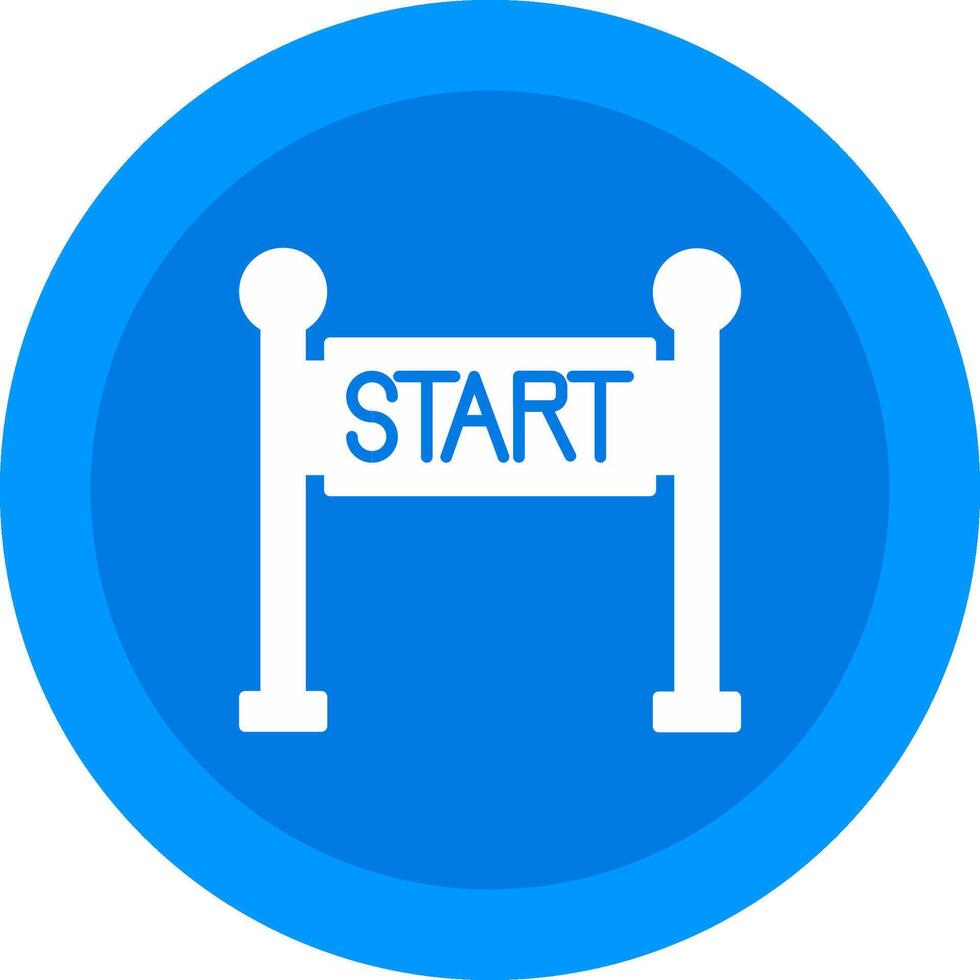 Start Line Icon Design Symbol vector