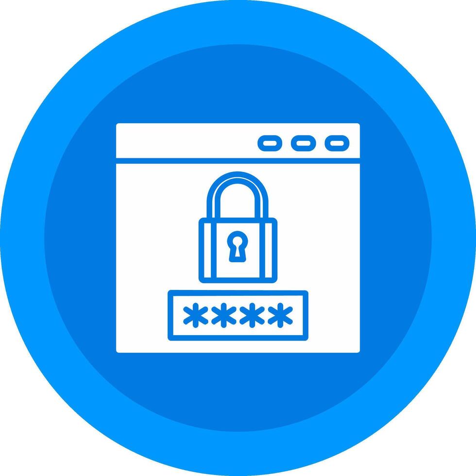 Password Icon Design Symbol vector