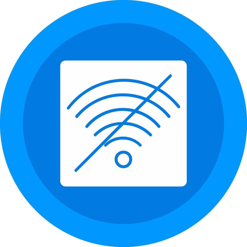 No Wifi Icon Design Symbol vector