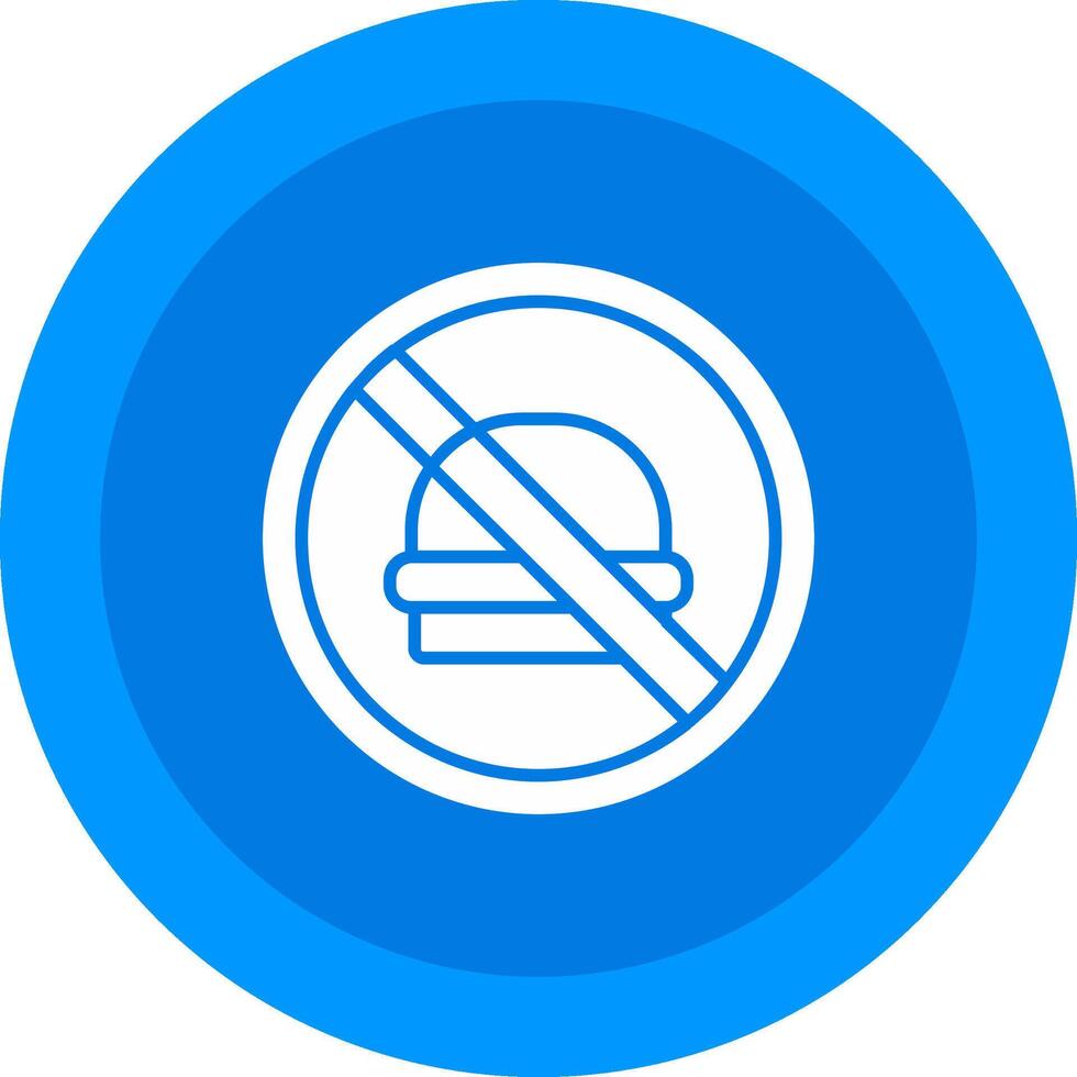 No Fast Food Icon Design Symbol vector