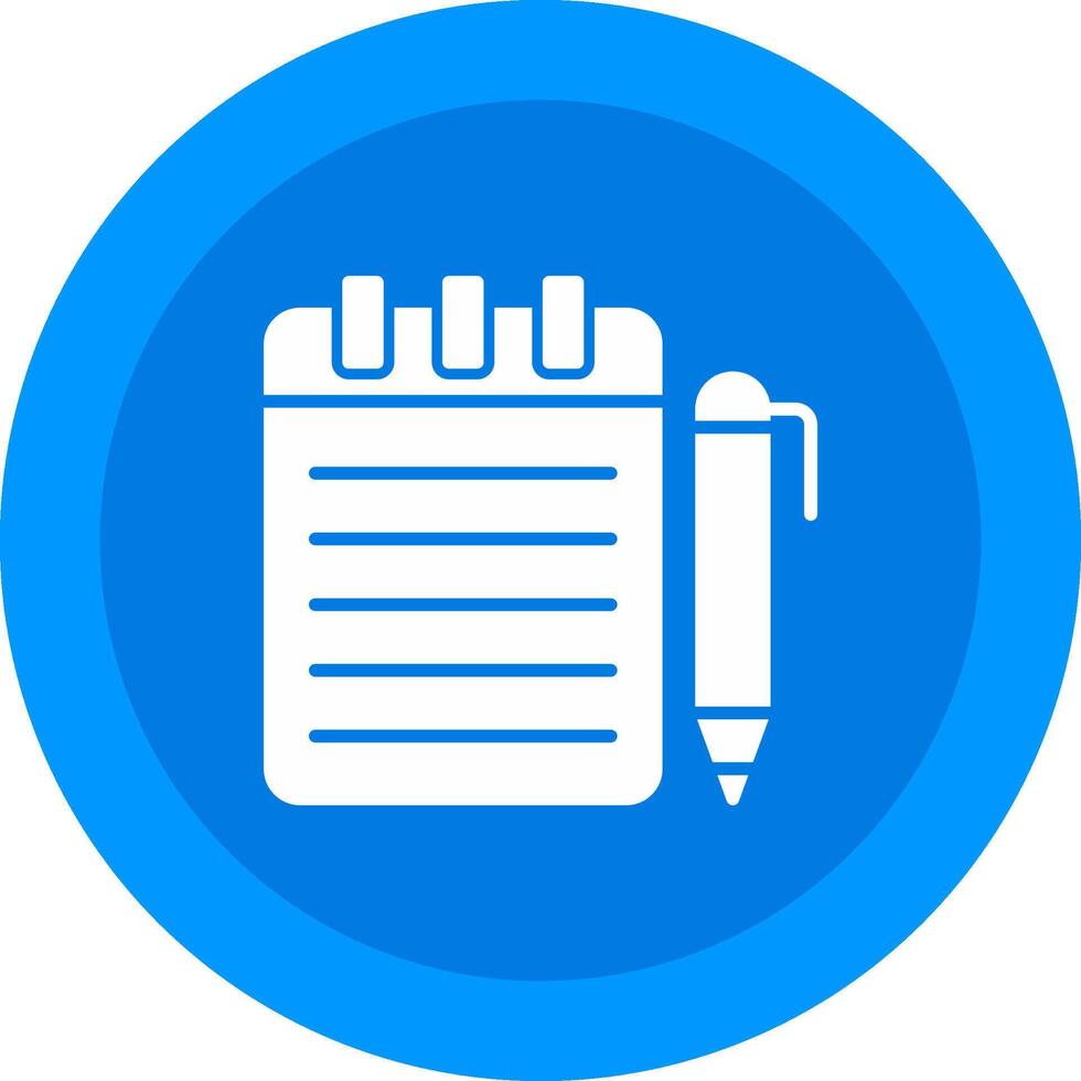 Notepad Icon Design Symbol vector
