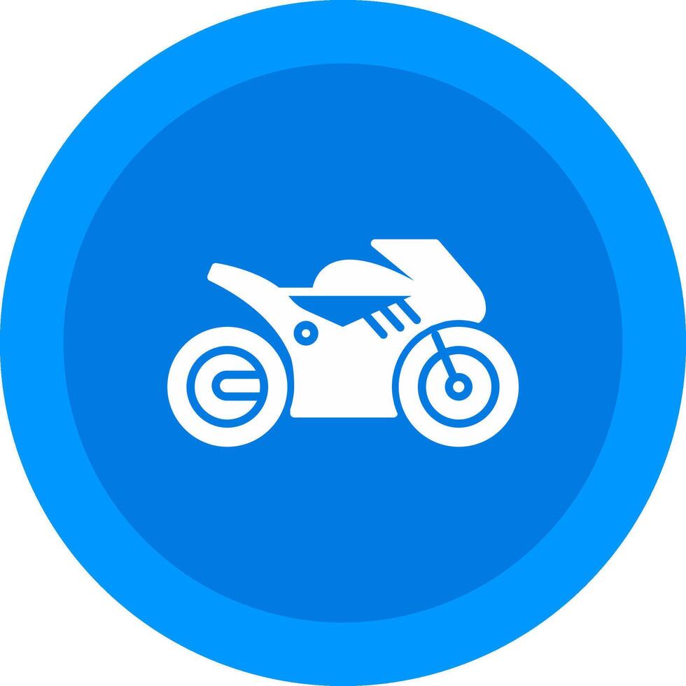 Race Bike Icon Design Symbol vector