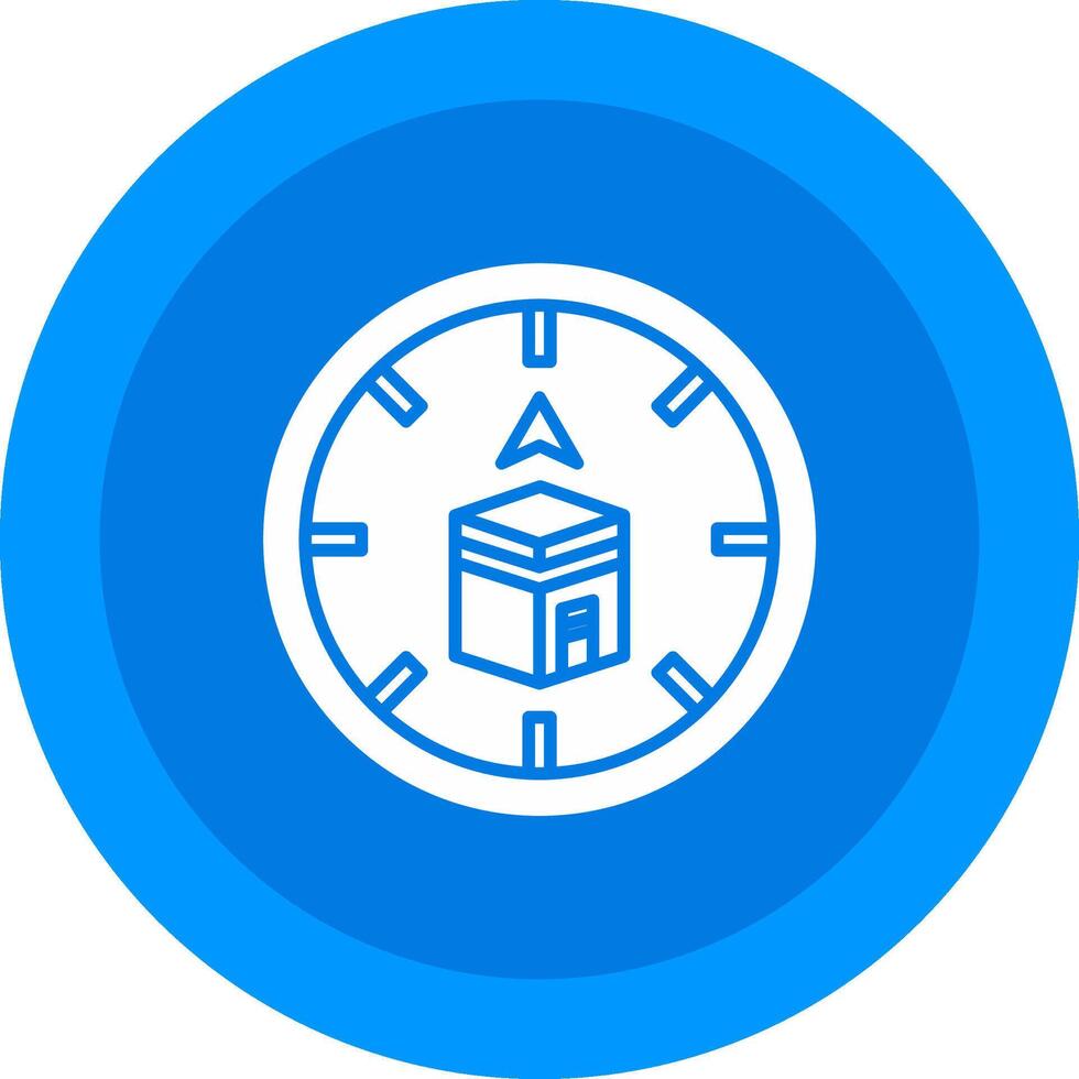 Qibla Icon Design Symbol vector