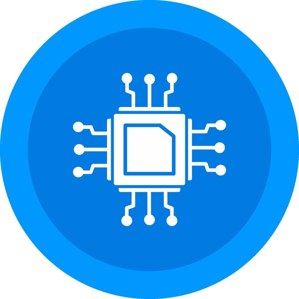 Cpu Icon Design Symbol vector