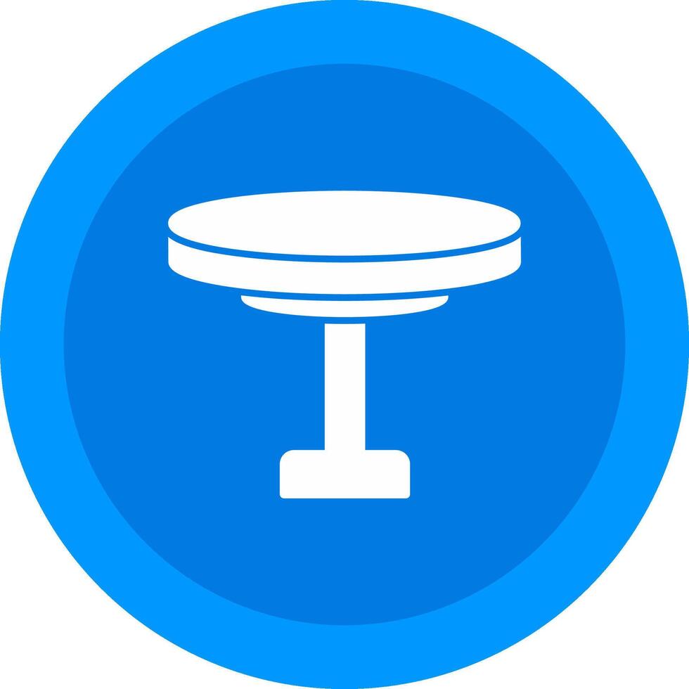 Round Table Icon Design Symbol vector