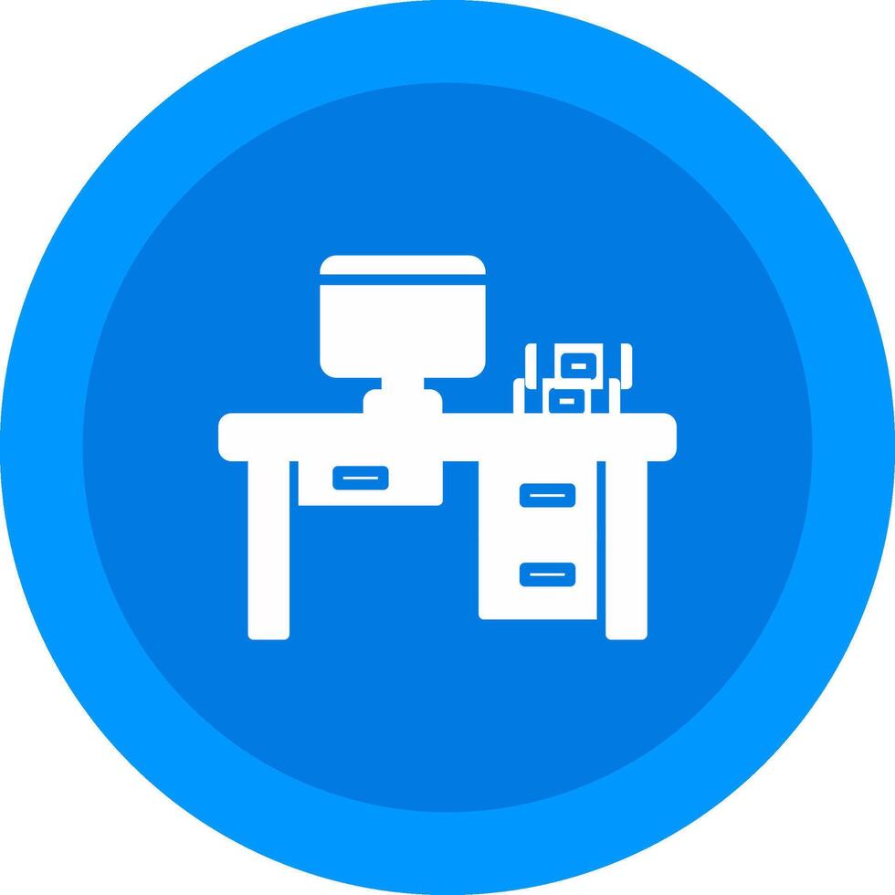 Desk Icon Design Symbol vector