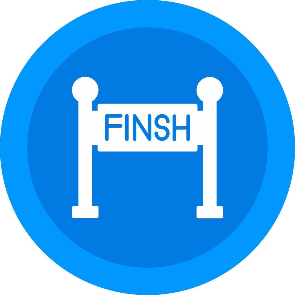 Finish Line Icon Design Symbol vector