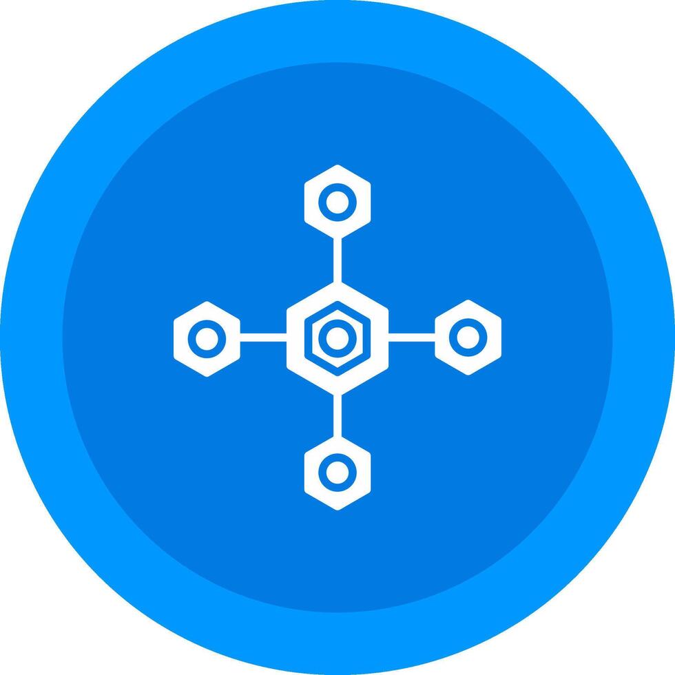 Biomolecular Icon Design Symbol vector