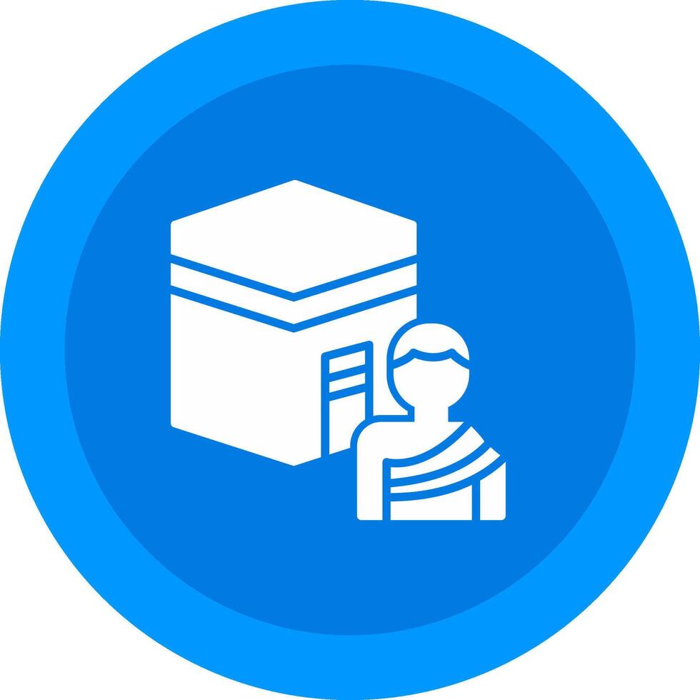 Hajj Icon Design Symbol vector