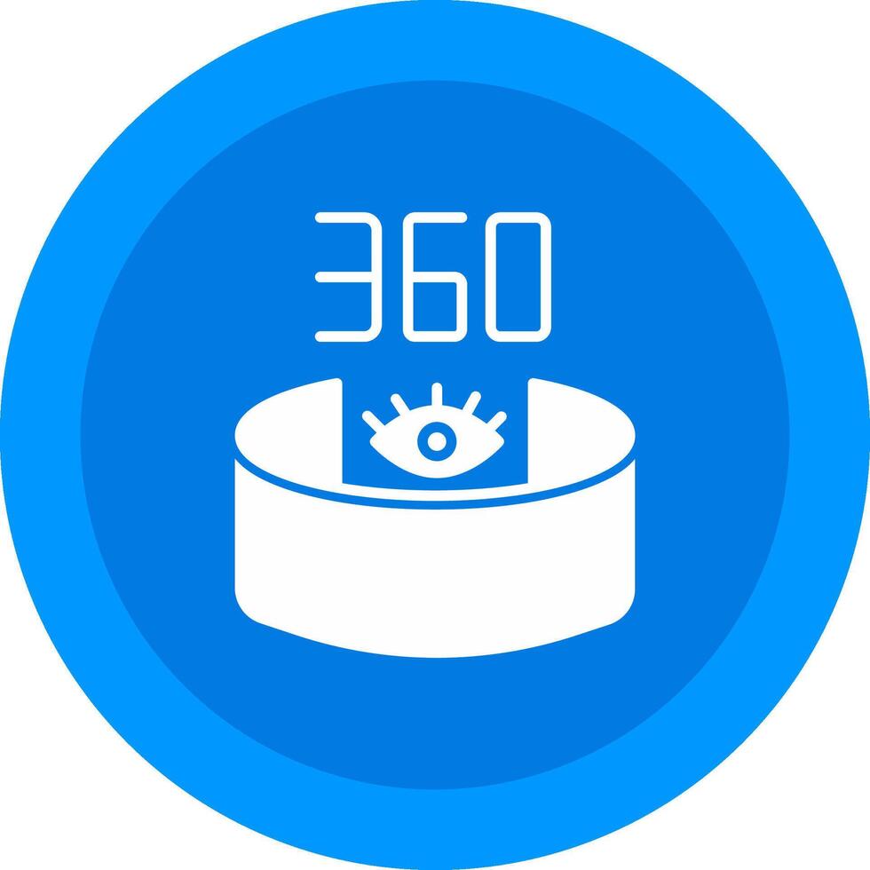 360 View Icon Design Symbol vector