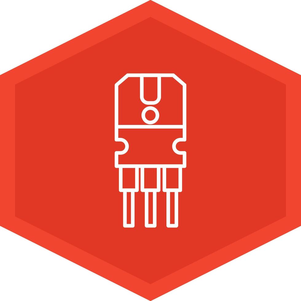 Transistor Icon Design Symbol vector