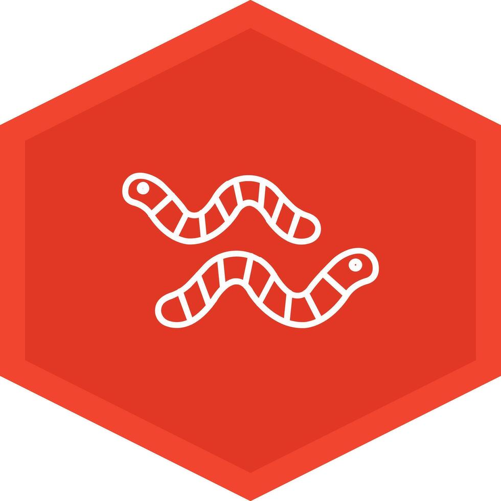 Worm Icon Design Symbol vector