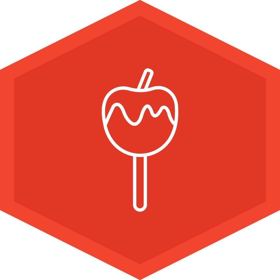 Caramelized Apple Icon Design Symbol vector