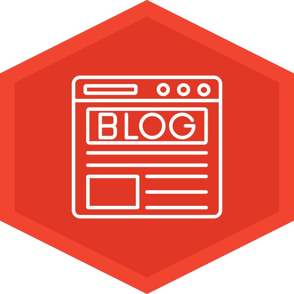 Blog Icon Design Symbol vector