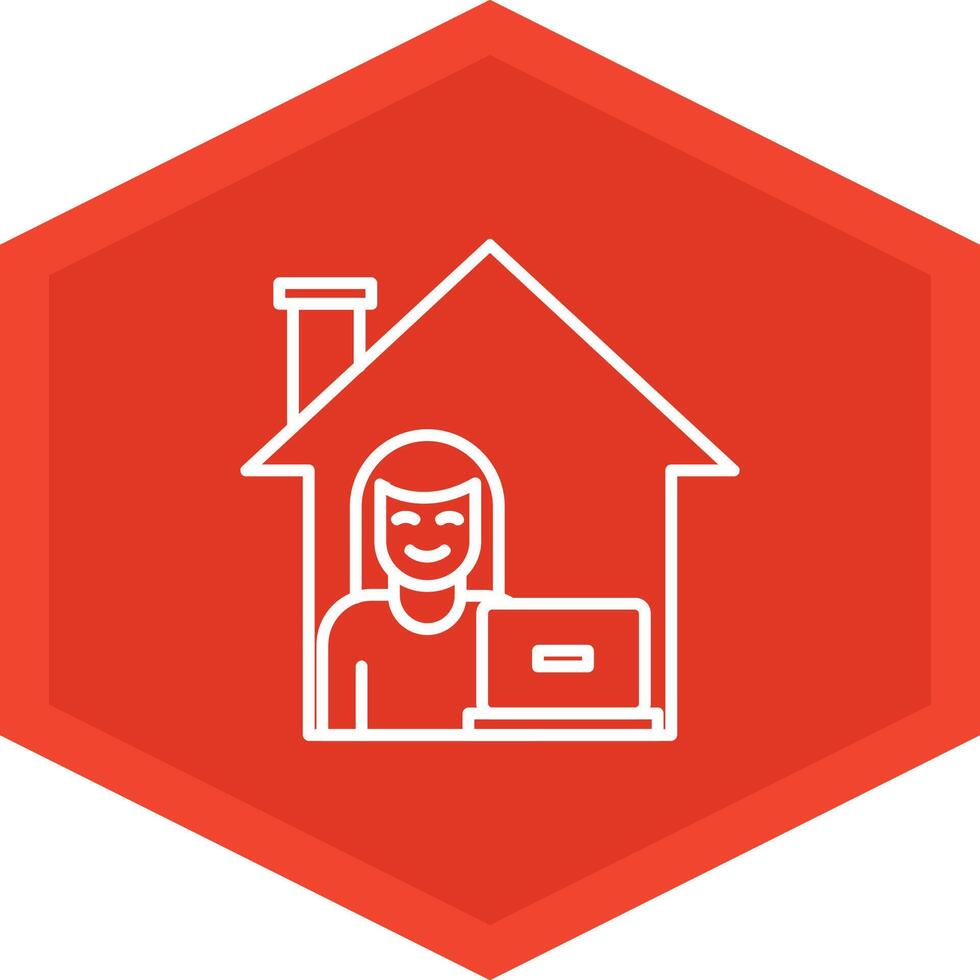 Work From Home Icon Design Symbol vector