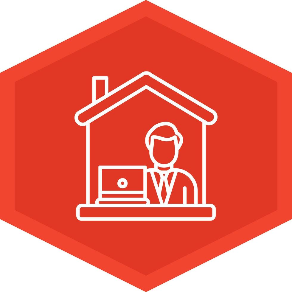 Work From Home Icon Design Symbol vector