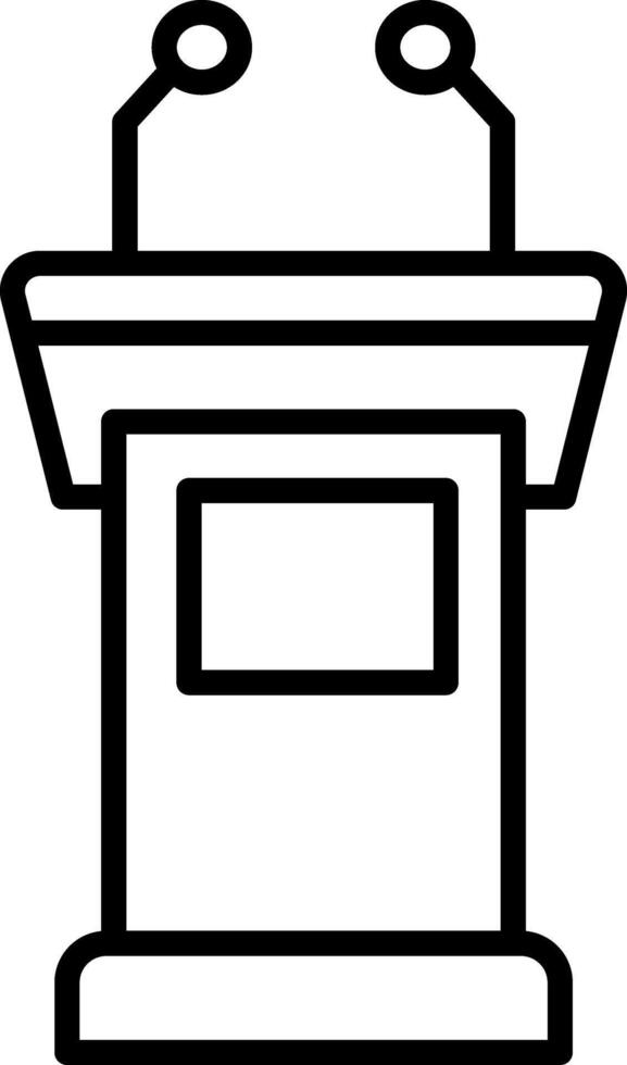 Tribune Icon Design Symbol vector