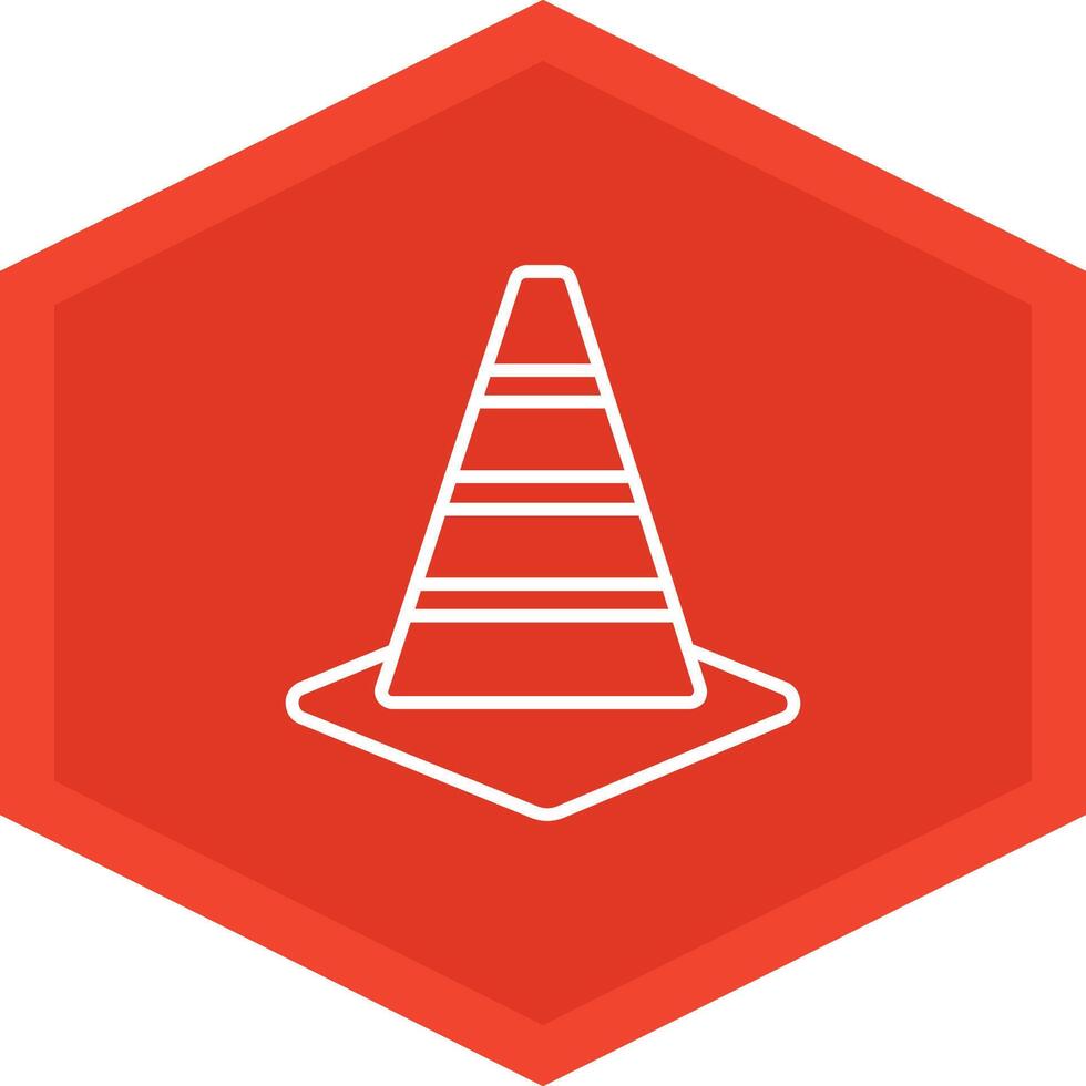 Traffic Cone Icon Design Symbol vector