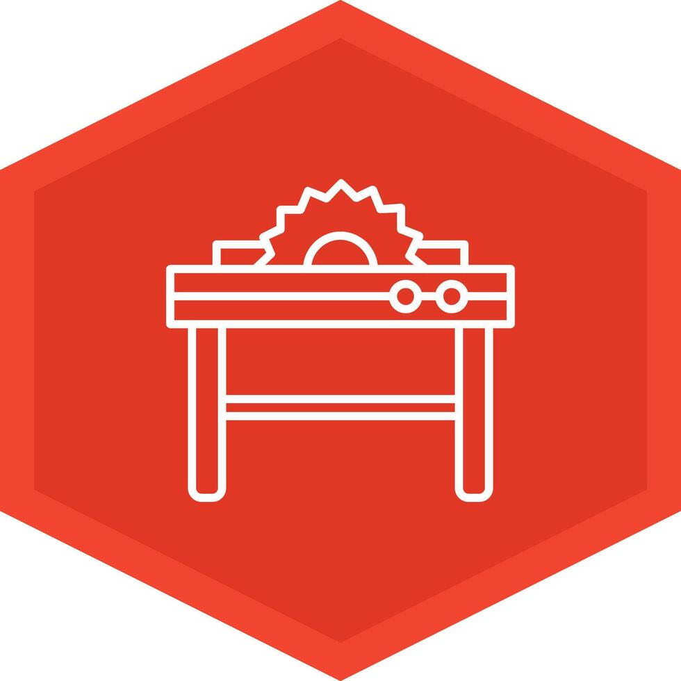 Table Saw Icon Design Symbol vector