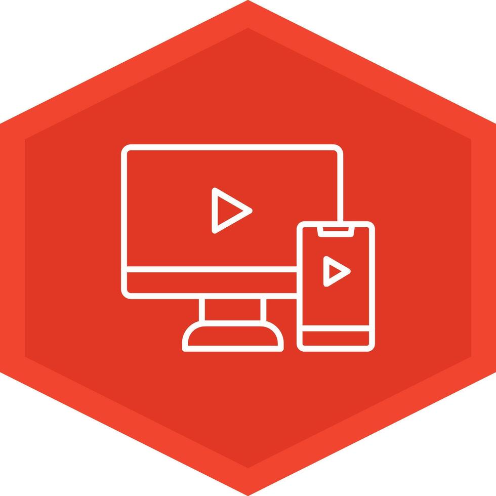 Screen Mirroring Icon Design Symbol vector