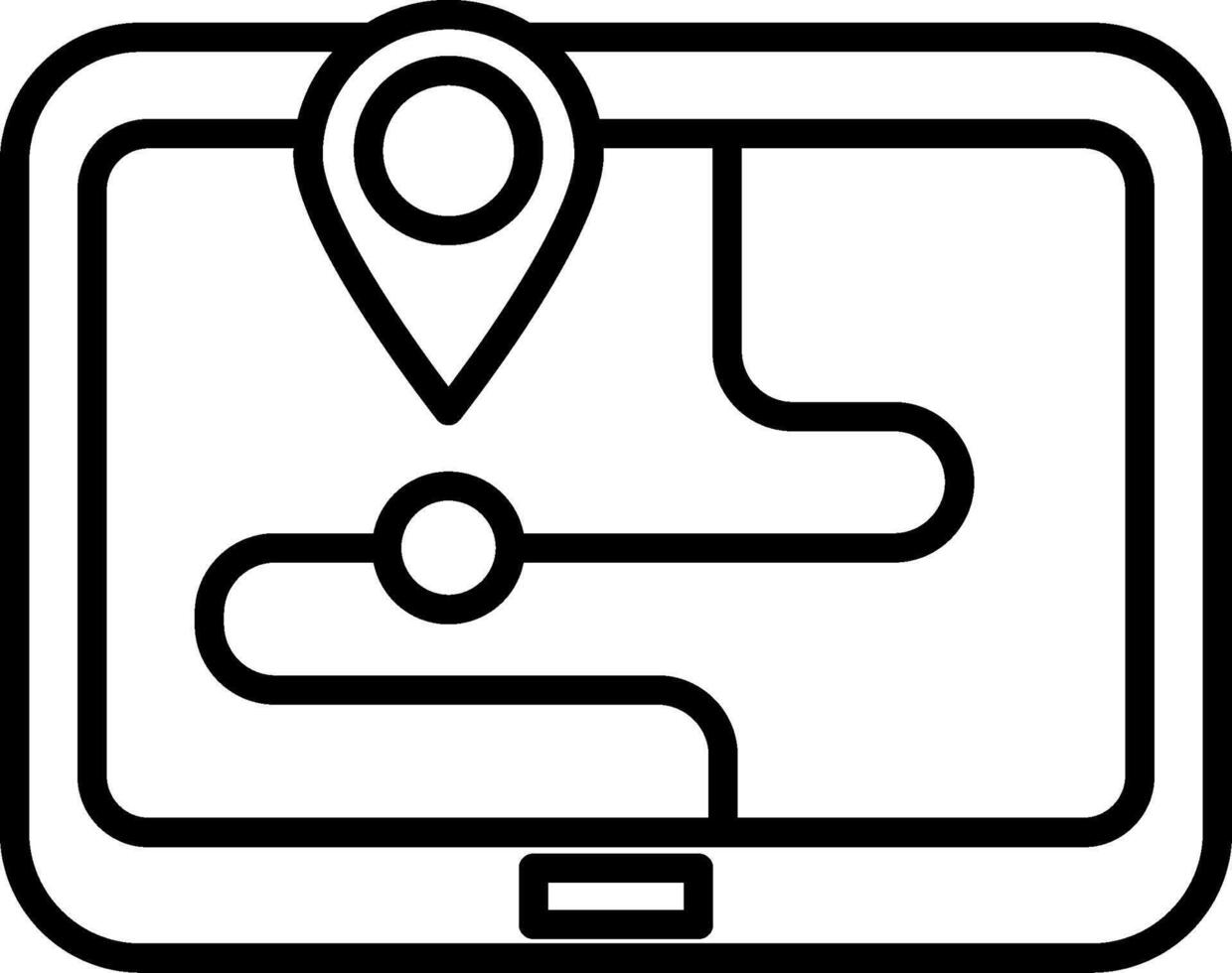 Route Icon Design Symbol vector