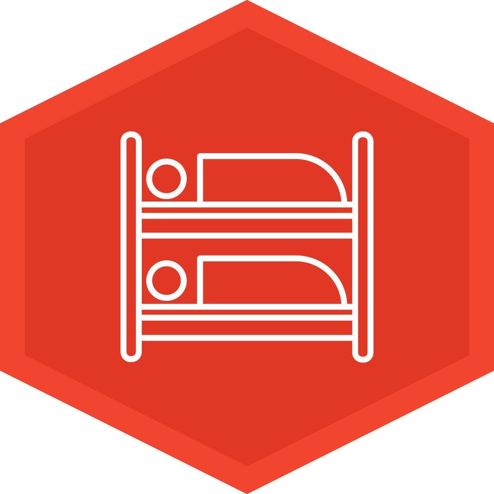 Bunk Bed Icon Design Symbol vector