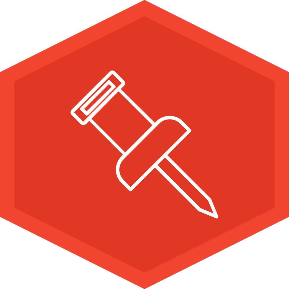 Push Pin Icon Design Symbol vector