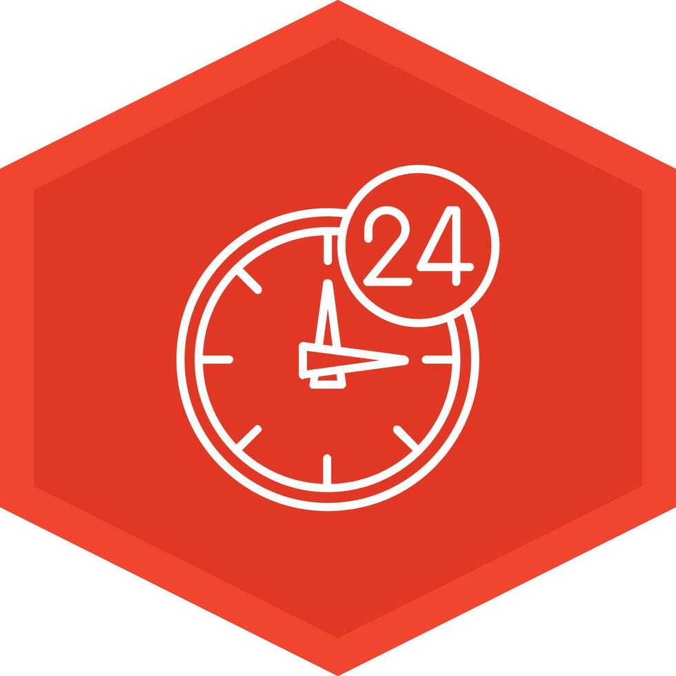 24 Hours Icon Design Symbol vector