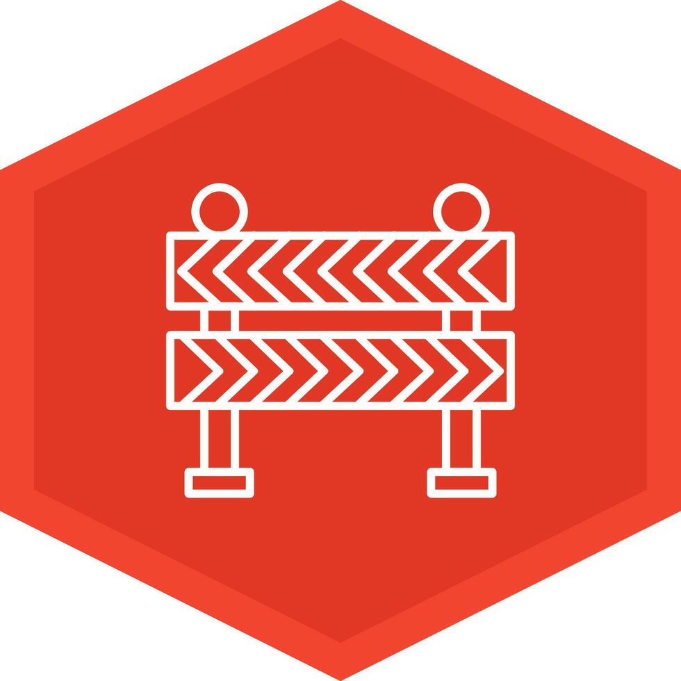 Road Barrier Icon Design Symbol vector