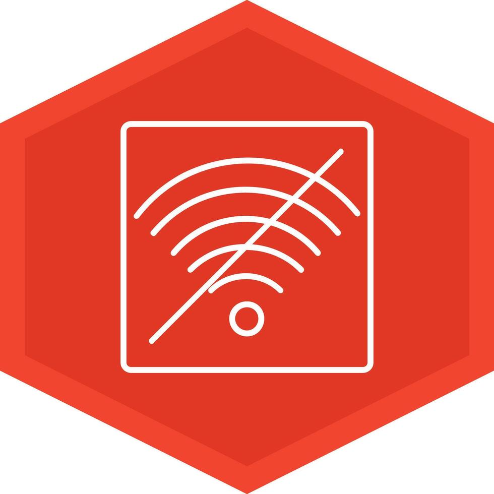 No Wifi Icon Design Symbol vector