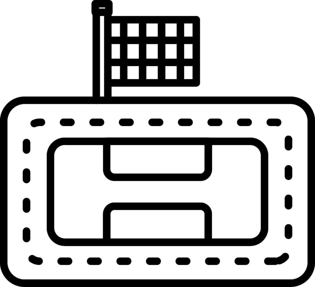 Race Track Icon Design Symbol vector