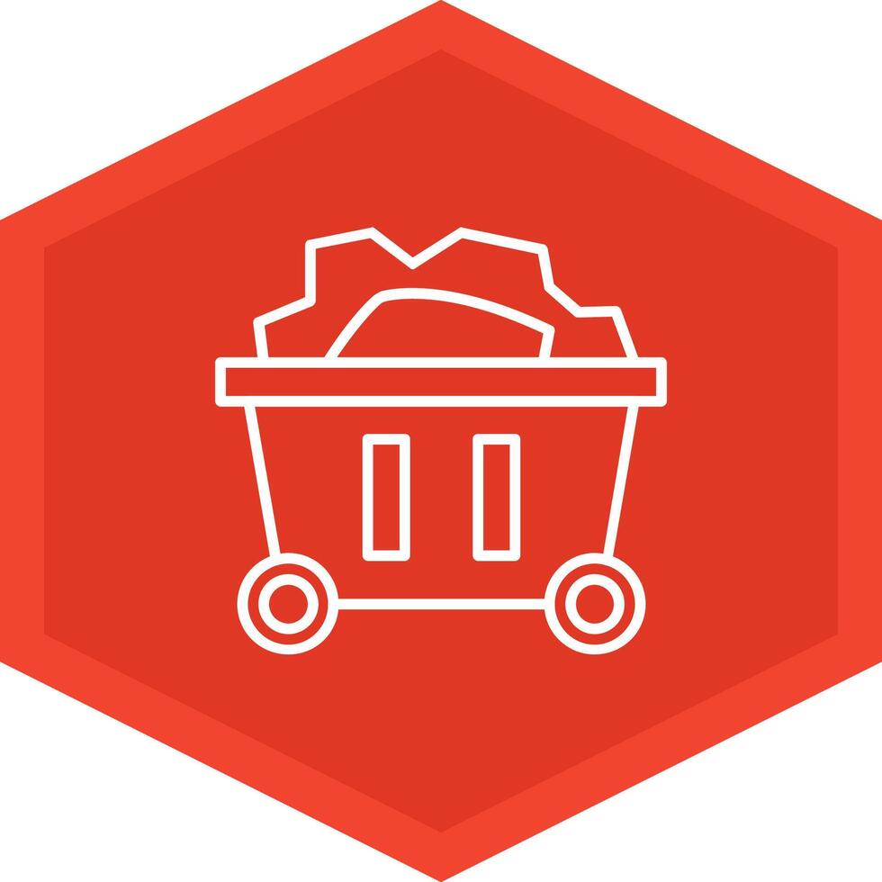 Mining Cart Icon Design Symbol vector