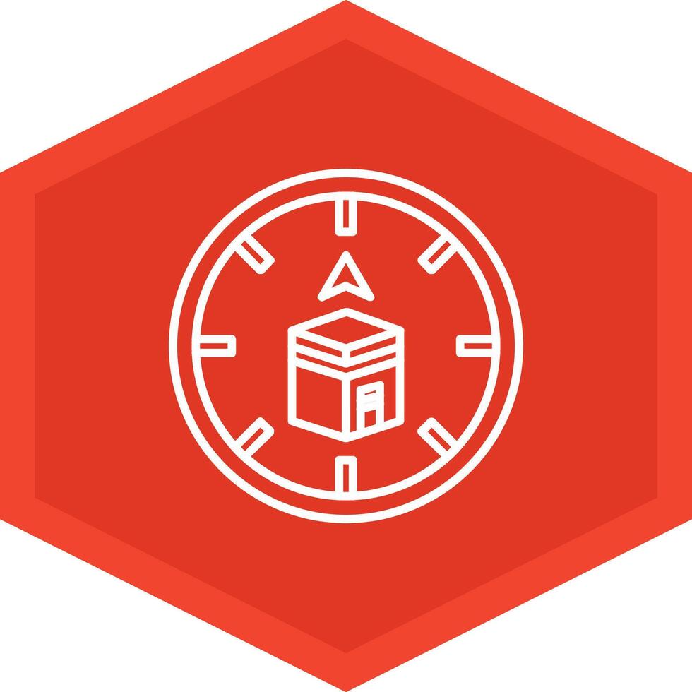 Qibla Icon Design Symbol vector