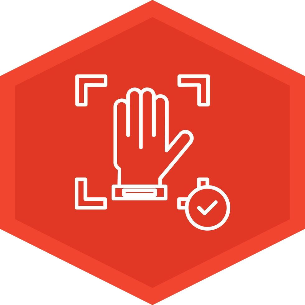 Hand Recognition Icon Design Symbol vector